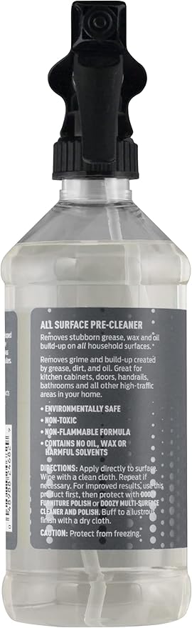 Doozy All Surface Pre-Cleaner - Pre Treatment to Easily Remove Built Up Grease, Grime, Dirt, Wax & Oil on Furniture, Wood, Glass, Plastic, Metal, Ceramic & Household Surfaces - 16 Ounce