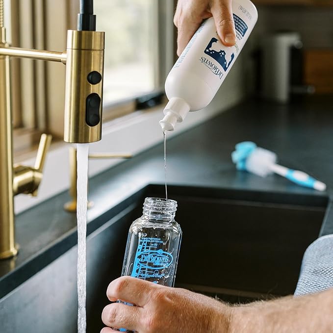 Dr. Brown's Bottle & Dish Soap for Baby Bottles and Baby Accessories, Plant-Derived, Fragrance-Free, 16 fl oz, 1 Pack