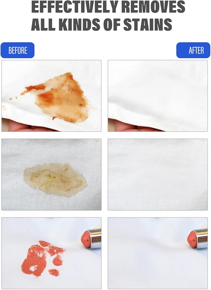 VASSON Natural Soft Boar Bristle Laundry Stain Brush, Laundry Scrub Brush,Laundry Brush for Stains on Clothes, Gentle Stain Remover for Knits, Cotton, and Linens