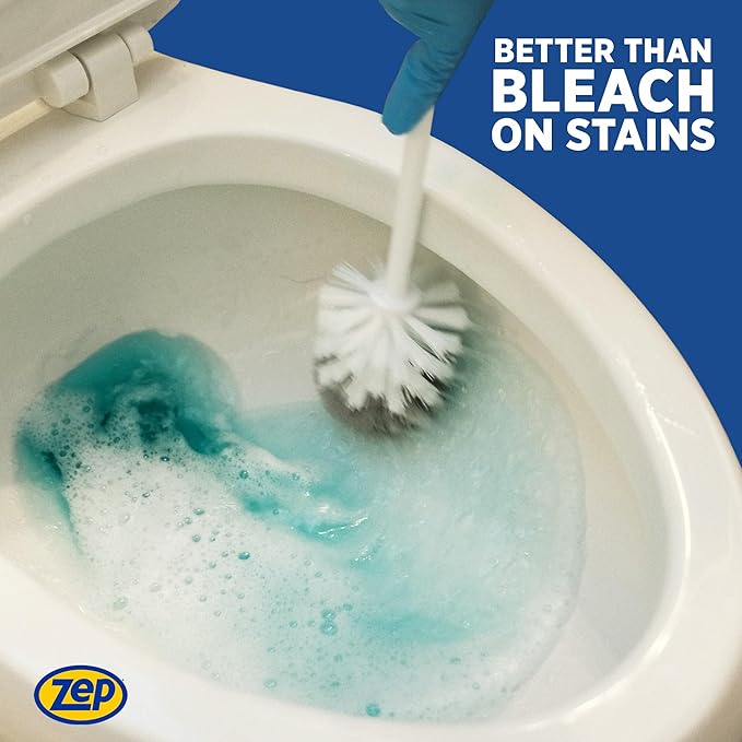 Zep Acidic Toilet Bowl Cleaner - 32 oz (Case of 4) - ZUATBC324 - Experience the Ultimate Cleaning Power with Our 2x Thicker Clinging Formula, Designed to Deliver a Professional-Quality Clean