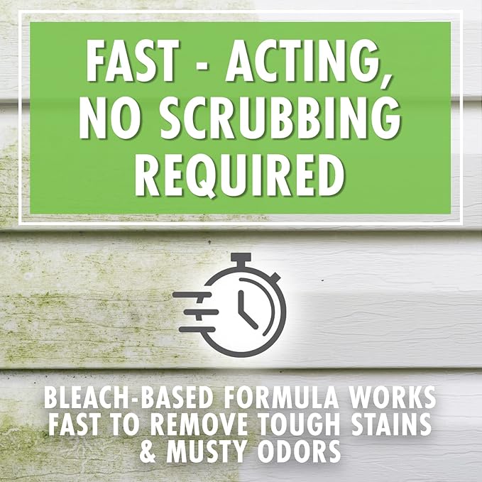 30 SECONDS Mold & Mildew Stain Remover Spray- Indoor & Outdoor Use