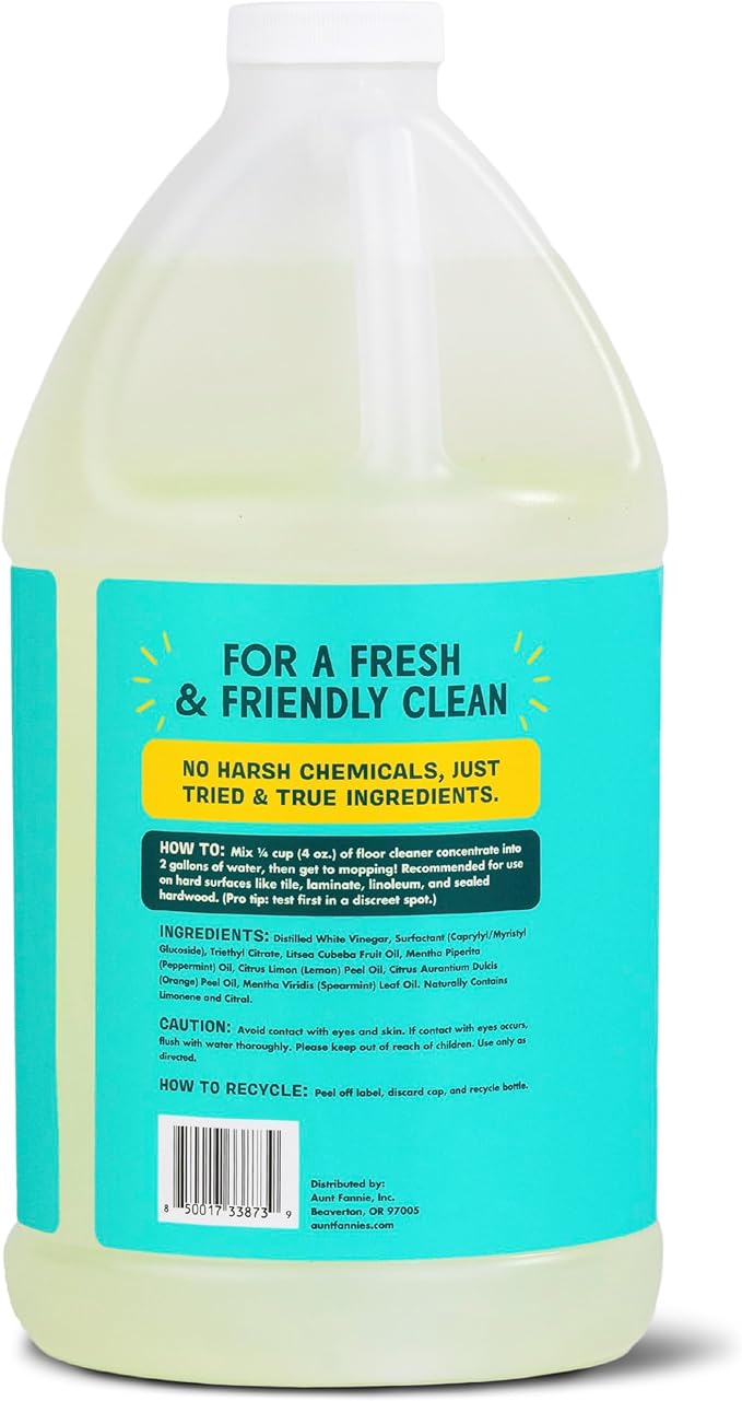 Aunt Fannie's All Purpose Household Cleaner, Multi-surface Spray, Powered by Vinegar for Kitchen, Bath, Windows and Countertops, Lemon Scent (Refill)