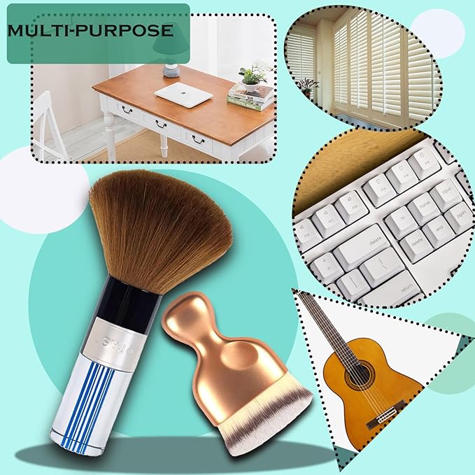 Car Interior Dusting Brush Auto Dust Sweeping Soft Detail Brush Mini Dash Duster for Car Interior Cleaning Brush for Car Air Vent & Dashboard Small Duster Car Detailing Brush Interior 2PCS