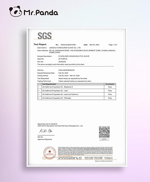 Mr.Panda 3 Pairs Skin-Friendly Flocked Cotton Liner Cleaning Gloves Small, Reusable Dishwashing Gloves for Washing Dishes, Kitchen, Shimmering Pink