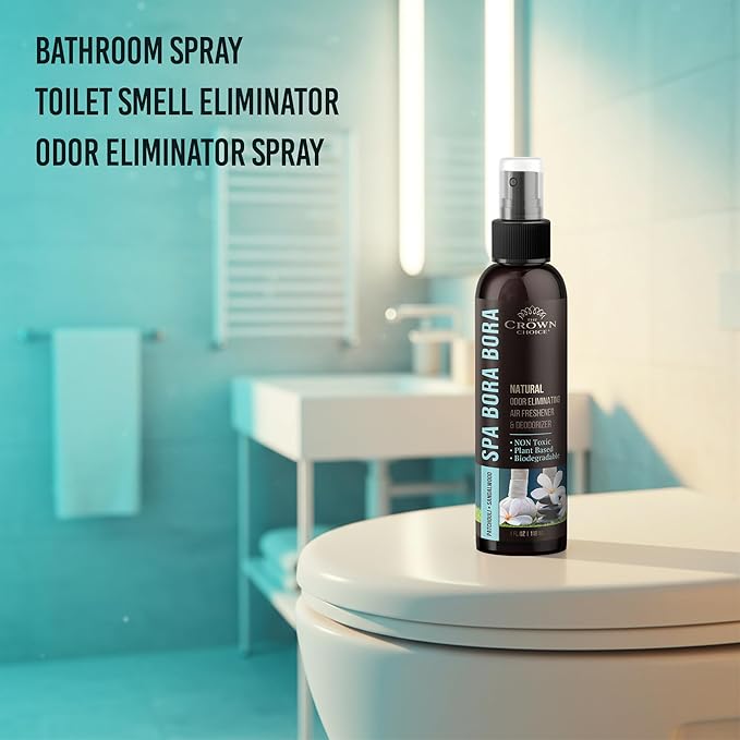 Non-Toxic Odor Eliminator, Natural Sandalwood & Patchouli Air Freshener Spray for Home, Room, Closet & Couch Deodorizer, Long Lasting Bathroom & Toilet Freshener, Safe for Kids & Pets,2PK, 4 oz each