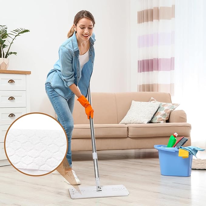 Hoolerry 900 Count Dry Sweeping Cloths Dry Mop Refills Sweeper Dusting Cloths Disposable Duster Refills Floor Mop Pads, 11.81 x 8.66 inch