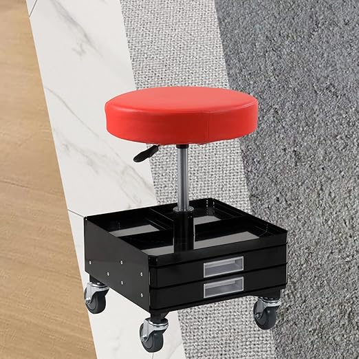 2-Inch Swivel Stem Caster, 7/16-Inch Stem Diameter Rubber Wheel, Thermoplastic Rubber TPR Replacement Wheels for Weber Grill Shop Vac - 4 Pack