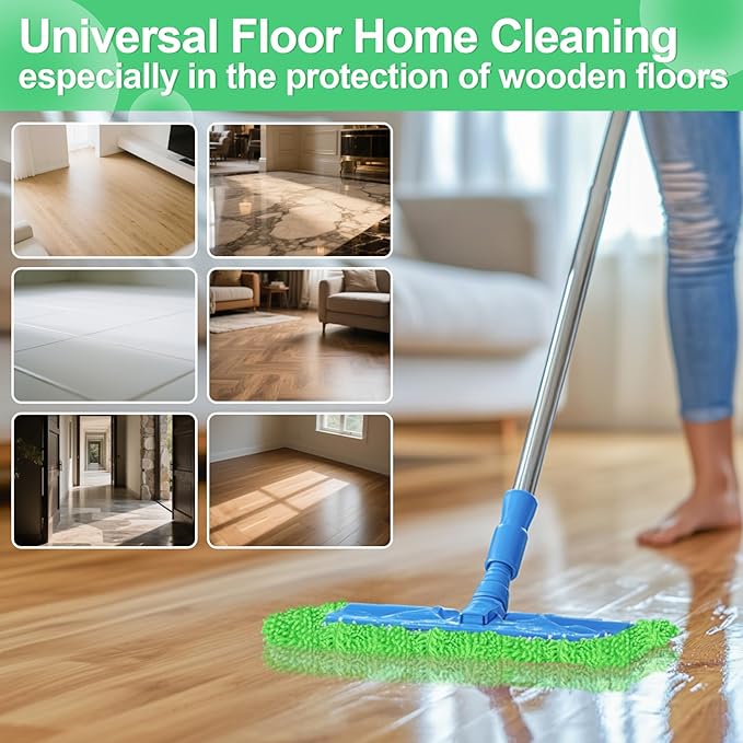 4PCS RAINFLOW Microfiber Mop for Sweeper - Reusable Mop Pads Refill Sweeping Mopping Pad Dust Mops for Hardwood Floors Cleaning(Mop is Not Included)
