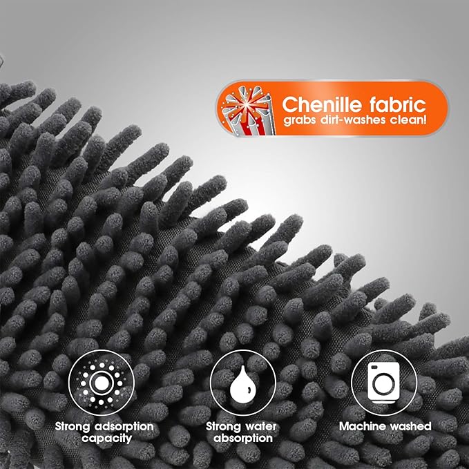 MASTERTOP Professional Microfiber Floor Mop - Flat Mop for Hardwood, Tiles, Laminate, Vinyl with 4 Refills, Extendable Handle