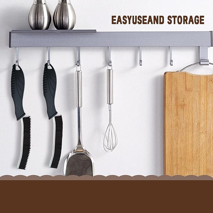 3Pcs Crevice Cleaning Brush Tool Grout Brush Cleaning Supplies, Home Essentials Bathroom Multifunctional Gap Scrub Hard Bristle Brushes for Household Use (Black Cleaning Brush-B)