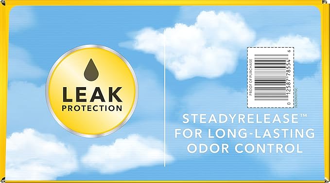 Glad Tall Kitchen Drawstring Trash Bags - Odorshield 13 Gallon White Trash Bag, Febreze Fresh Clean, 110 Count