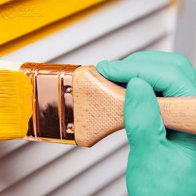 Safe Health Aloegenii HD Green Vinyl Disposable Gloves, Aloe Vera Coated, 5.5 mil, Case of 1000, Small, Latex Free, Powder Free, Cleaning, Food Service, Office, Janitorial