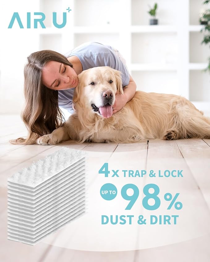 Heavy Duty Dry Sweeping Cloths for Swiffer Sweeper, Disposable Pet Dry Mop Pad Refills, Super Thick, 4X Locks Out Dust and Hair for Floor Cleaning