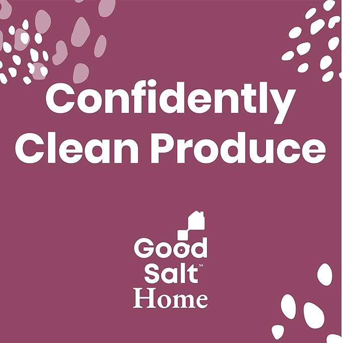 Good Salt Home Fresh Extend Fruit and Vegetable Wash, Natural Produce Cleaner, Made in the USA, 32 Ounce Bottle