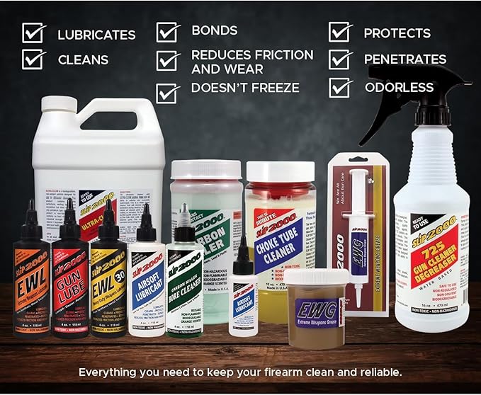SLIP 2000 725 Concentrate Gun Cleaner Degreaser - Removes Deposits of Carbon, Grease, Grime and more. (1 gal)