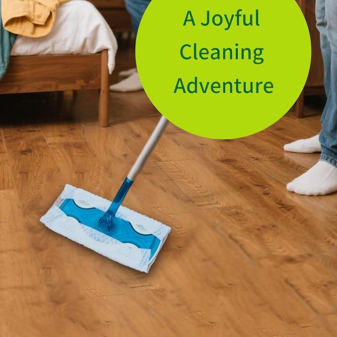 Dr.Easy Dry Sweeping Cloths,72ct Disposable Mopping Pads Refil Pack,fits SWIFFER Sweeper and Other Electrostatic Mop Heads for Floor Mopping and Cleaning.Bigger Size 8x11in,Catch& Lock Dirt & Hair.