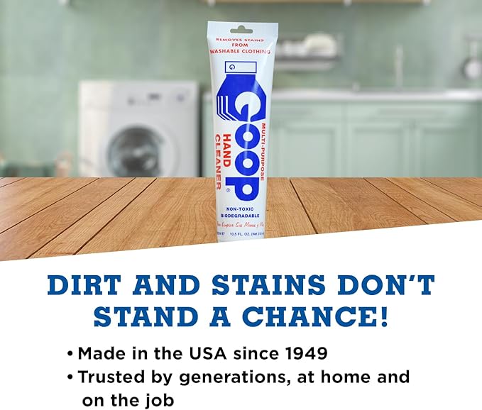 GOOP Original Multi-Purpose Waterless Hand Cleaner & Stain Remover - 10.5 oz Tube
