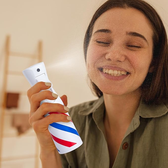 Spray Bottle for Hair (6.8OZ /200ML) Continuous Ultra Fine Mist Sprayer for Hair, Salons, Barber, Plants, Skin Care, Cleaning (Barber,1 Pack)