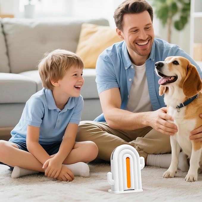 Air Freshener for Home, 2 Pack, 2 Refill, Hawaiian Scent, Odor Eliminator, Up to 120 Days, Cactus-shaped Freshener for Closet Bathroom, Cute Home Decor, White