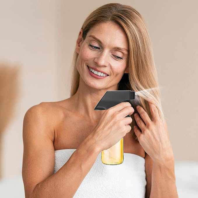 Fumete 20 Pcs 4 oz Glass Spray Bottles Empty Refillable Sprayer Containers with Funnels Labels Black Trigger Sprayers Spray Bottles for Essential Oil DIY Kitchen Hair Plants(Clear)