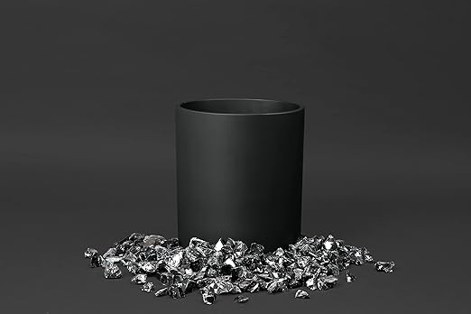 Essentra Home Matte Black Wastebasket Recycling Bin for Office, Trash Can for Bathroom or Bedroom. 2.2 Gallon.