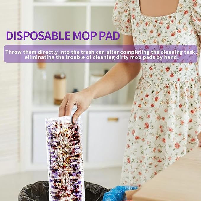 30Pack Disposable Power Mop Pads Refills for Swiffer Power Mop Pads, Unscented Replacement Floor Cleaning Refills Mopping Pads Compatible with Swiffer Power Mop Pads Refills