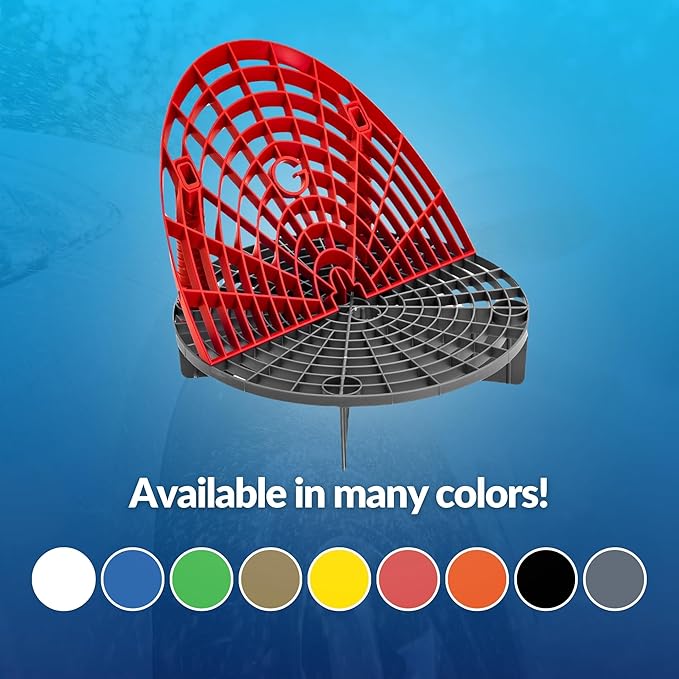 Grit Guard The Original Bucket Insert with Washboard Combo | Removes Dirt from Wash Mitt for Detailing | Car Wash Bucket Insert & Washboard | Red/White