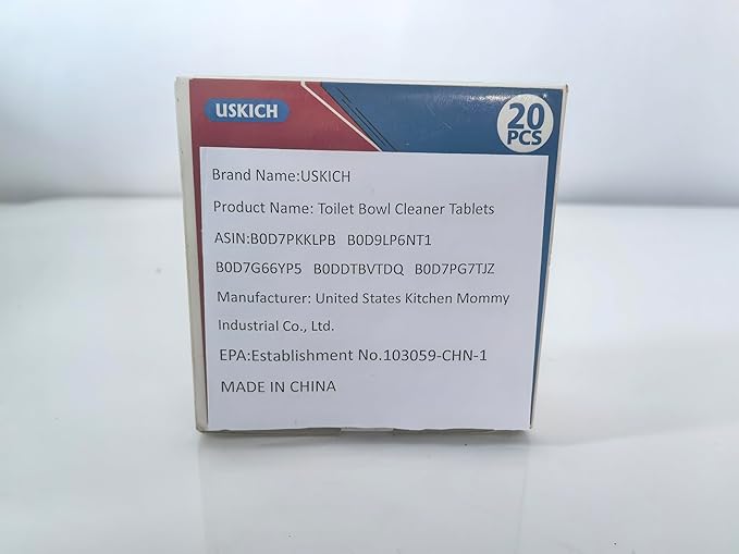 USKICH Toilet Bowl Cleaner - 80 PACK, Household Automatic Toilet Bowl Cleaners with Bleach, Bathroom Toilet Tank Cleaners Tablets with Sustained-Release Technology for Against Tough Stains