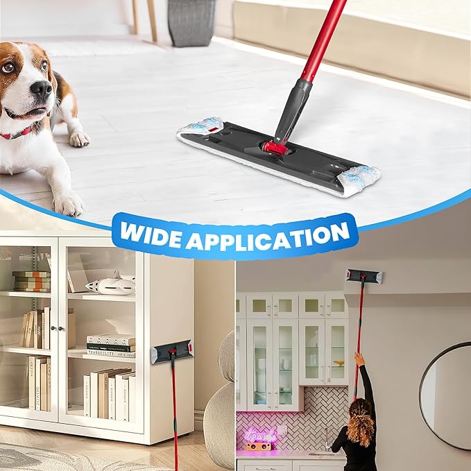 3 Pack Replacement Mop Pads for O-Cedar H2prO Flat Mop System, Machine Washable Microfiber Pads Refills