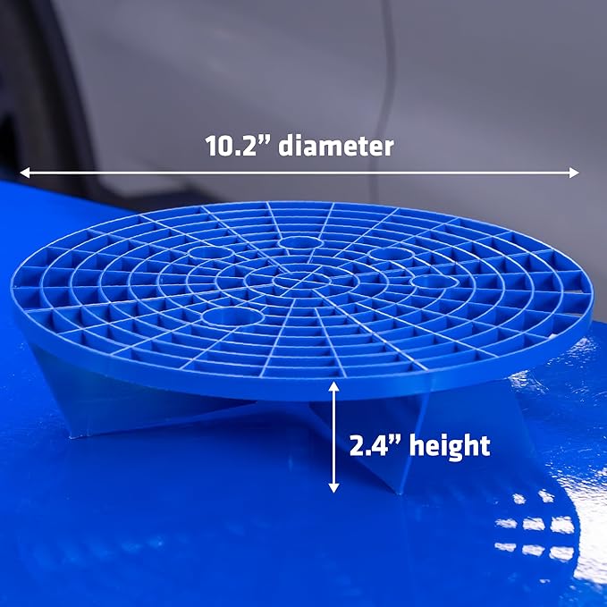 VIKING Automotive Bucket Insert Grit Trap for Car Wash and Detail Kits, Helps Remove Dirt and Debris from Microfiber, Mitts, Cloths, and Sponges, Blue