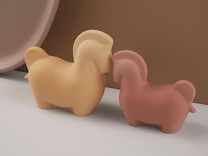 2 Pack Large and Small Horse Resin Mold - Resin Casting Silicone Molds for Home Decor & Candle Making Wave Spiral Mold