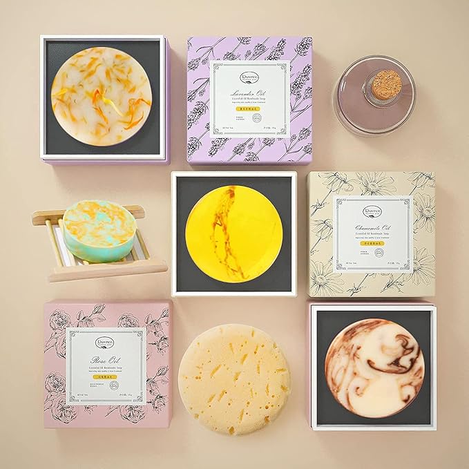 Moukiween Round Soap Silicone Molds, 2.1 inch Small Round Mold for Handmade Soap Making Shower Steamer, Bath Bombs, Chocolate, Candles, 2 PCS