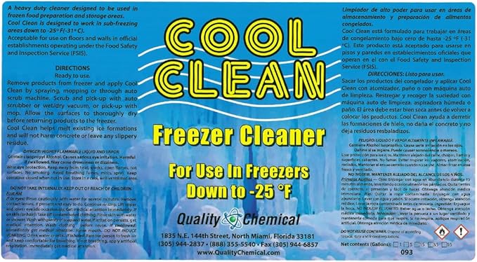 Quality Chemical Cool Clean Heavy-Duty Freezer Cleaner-1 gallon (128 oz.)