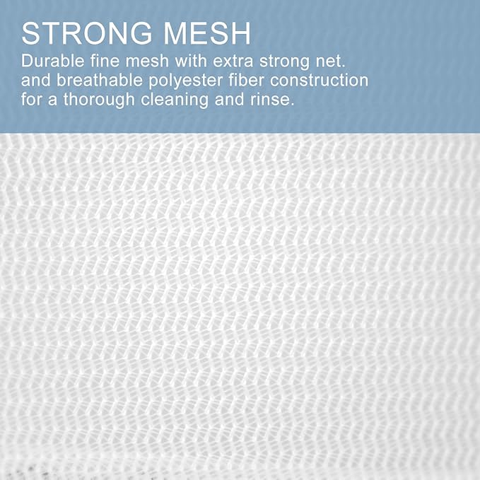 Muchfun 3Pcs Durable Fine Mesh Laundry Bags for Delicates 1 Large, 1 Medium, 1 Small (Fine Mesh)