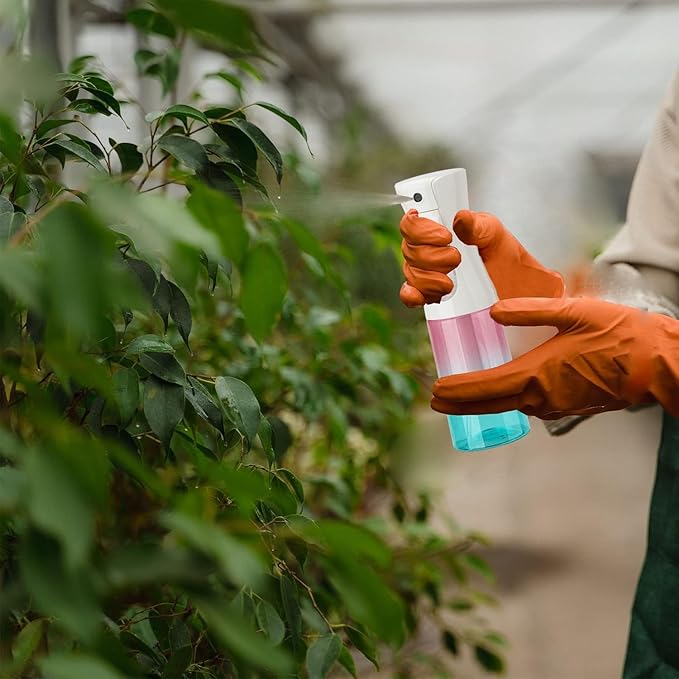 Spray Bottle for Hair (10.15OZ /300ML) Continuous Ultra Fine Mist Sprayer for Hair, Salons, Barber, Plants, Skin Care, Cleaning Red Blue Gradient