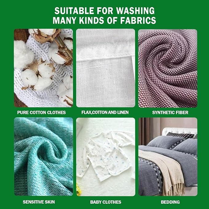 Laundry Detergent Sheets (Strips) 124 Loads 2 Pack Fresh Breeze Liquid-Less Technology