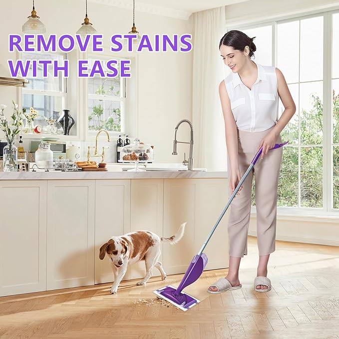 40 Count Disposable Wet Jet Refills for Swiffer Wet Jet Mop, Multi-Surface Spray Mop Pad Refill for Hardwood Floor Cleaning, Thickness&Absorbent