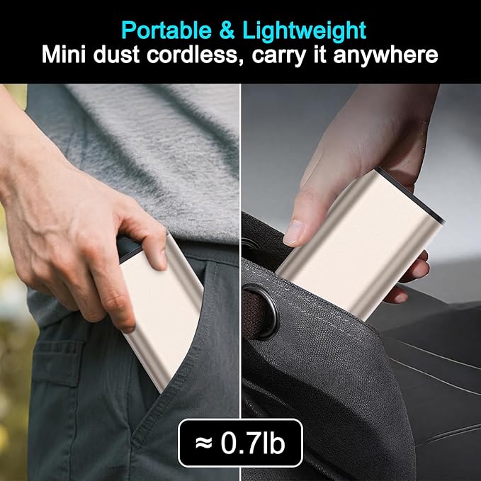 Electric Air Duster, 260000RPM Super Power Cordless Air Duster, Rechargeable Brushless Motor Durable Blower, 4-Gear Adjustable Dust Blower, Fast Charging, for Computer, Keyboard, Outdoor, House Car