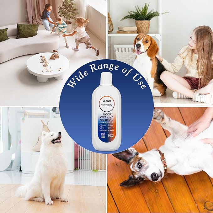 2 Pack Floor Cleaning Solution,34 FL OZ Floor Cleaner for Mopping with Tineco,Deep Cleaning &Deodorizing for Roborock,Compatible with Saros Series,S8/S7Series,Q Revo/Q /iFLOOR Series Wet Dry Vacuum