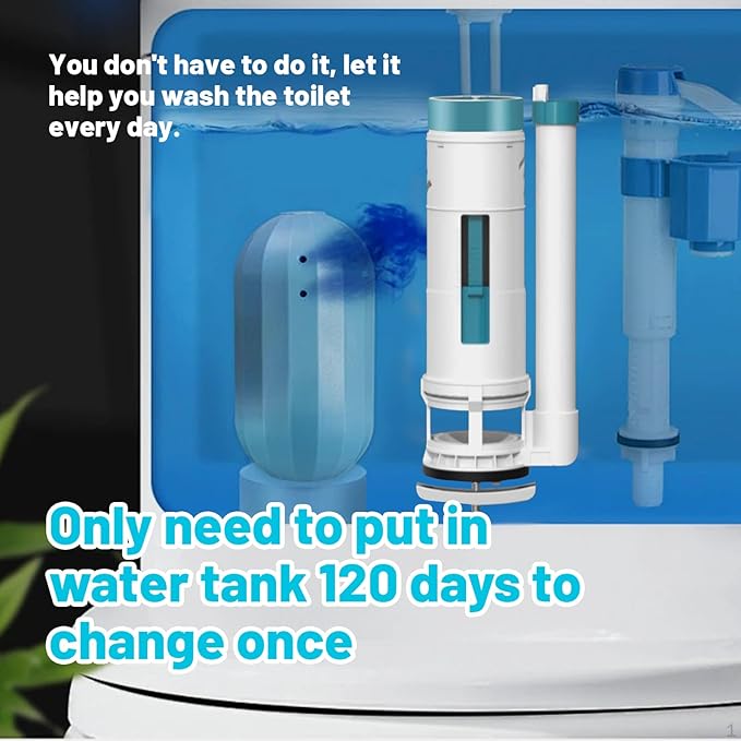 Krazy Klean Toilet Cleaner, Upgraded version,Automatic Long-Lasting Blue Toilet Cleaner, Makes It Look New