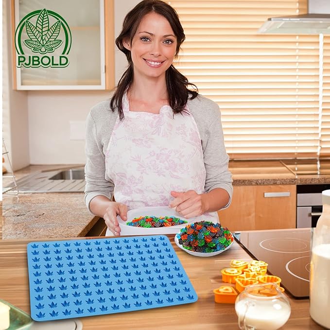 Marijuana Leaf Silicone Candy Mold - Half Sheet