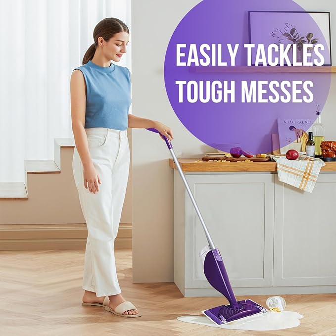 Mopping Pad Refill Compatible with Wet Jet Mop, Disposable Multi Surface Wetjet Hardwood Floor Cleaner Spray Mop Pads Refills, Thickness & Absorbent (60)