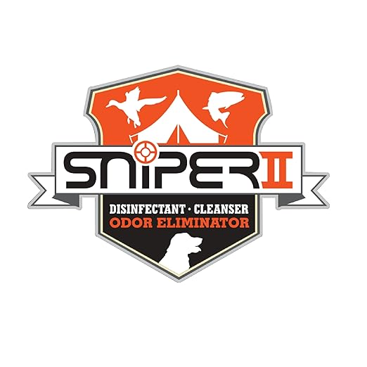 SNiPER II Disinfectant Cleanser and Odor Eliminator, Cleaner for Outdoor Disinfecting Purposes, Use for Hunting, Fishing, and Camping, Made in the USA, 16 Ounce Spray Bottle