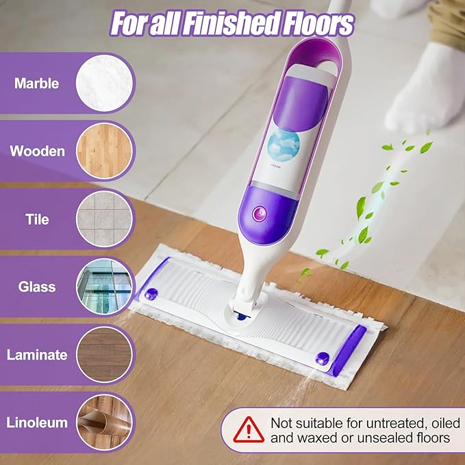 42 Count Disposable Power Mop Pads Compatible with Swiffer PowerMop, Multi-Surface Mopping Pad Refills for Floor Cleaning