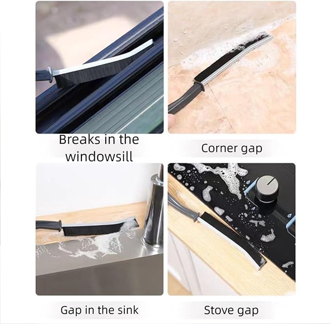 Crevice Cleaning Brush Durable Grout Gap Cleaning Brush Kitchen Toilet Tile Joints Dead Angle Hard Bristle Cleaner Brushes for Shower Floor Line