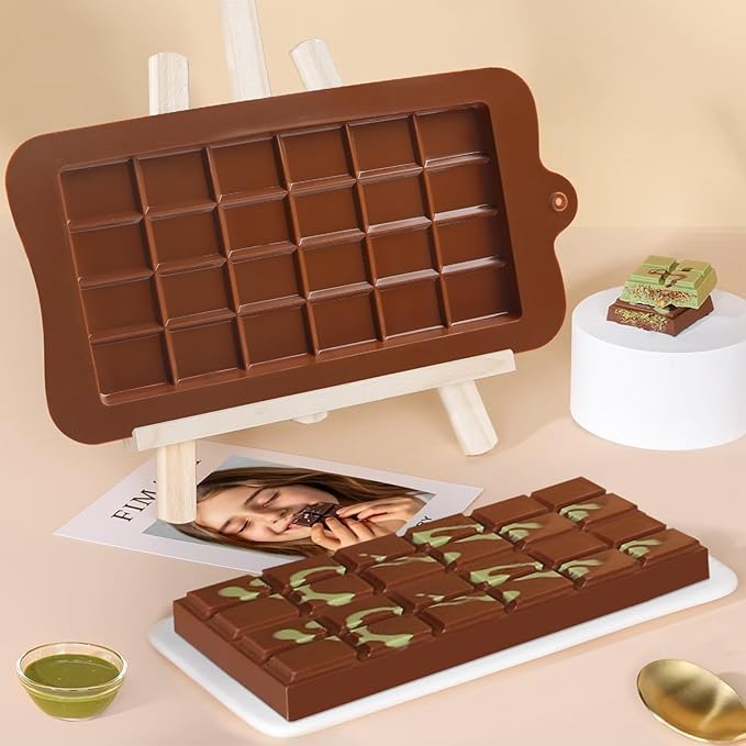 Silicone Molds for Chocolate – 6 Pack Different Shape Molds, Food Grade Non-Stick Making Moulds for Chocolate, Pistachio, Snacks, Protein Bars, Homemade Sweets