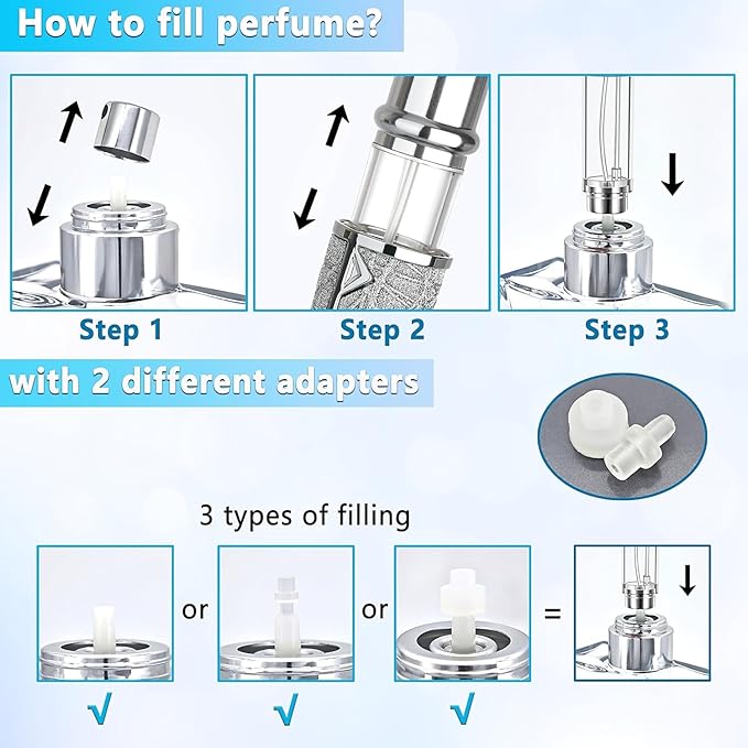 Travel Perfume Bottle Refillable,Perfume Travel Refillable Mini Spray Bottles Leather Cologne Dispenser, Portable Empty Spray Bottle Cologne Dispense Filling Atomizer 5ml (Orange)