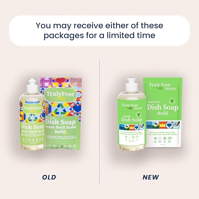 TRULY FREE - Laundry Wash Detergent for Sensitive Skin + Natural Dishwashing Liquid