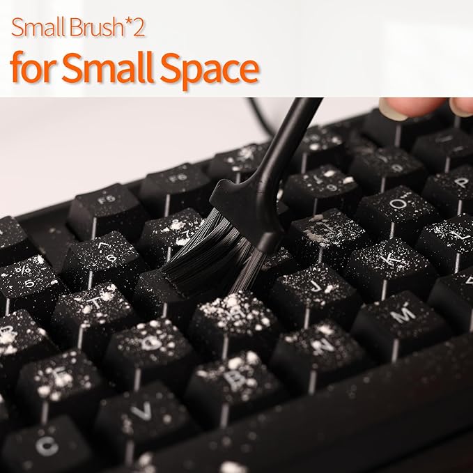 20 PCS Crevice Cleaning Brush Set - Multi-Purpose Hard Bristle Brushes for Deep Cleaning Kitchen, Bathroom, Grout, Sink, Cup, Blender, Corners, Tight Spaces