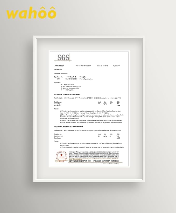 wahoo Skin-Friendly Cleaning Gloves, Cotton Flocked Lined Dishwashing Gloves, Reusable, Non-Slip, Waterproof, Bud Tender, Large